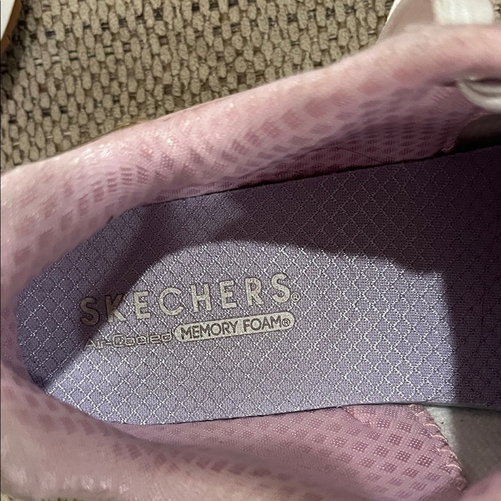 Skechers Kid’s Light Pink Lace-Up Sneakers - Picture 3 of 7